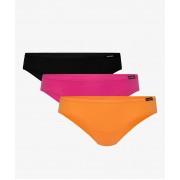 Набор женских трусов bikini cotton 3BLP-176 Тёмно-синий/Розовый/Оранжевый Atlantic