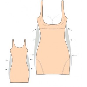 Утягивающее платье Черная 561446 Rosme