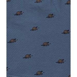 Мужские шорты MH-191 Темно-голубые с принтом Atlantic