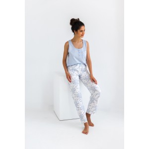 Женская пижама майка / брюки NLP-ARELY Голубой Sensis