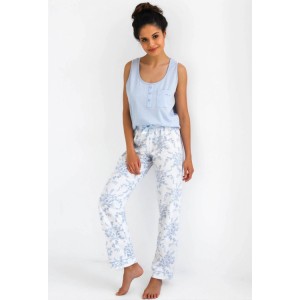 Женская пижама майка / брюки NLP-ARELY Голубой Sensis
