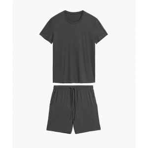 Пижама мужская футболка/шорты BNMP-005 Темно-серый Atlantic