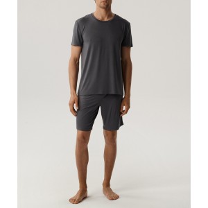 Пижама мужская футболка/шорты BNMP-005 Темно-серый Atlantic