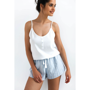 Женская пижама майка / шорты NLP-DOROTEA Белый Sensis