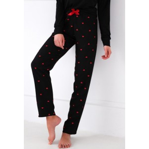 Пижама женская кофта длинный рукав/штаны NLP-ETERNITY Черный Sensis