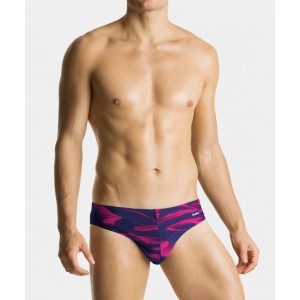 Трусы купальные мужские KMT-337 Голубой/розовый Atlantic