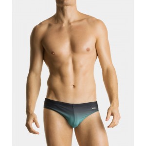 Трусы купальные мужские KMT-336 Черно-зеленый Atlantic