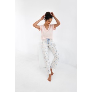 Женская пижама футболка/ брюки NLP-INES Розовый Sensis