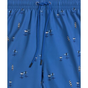 Шорты пляжные мужские KMB-224 Голубой Atlantic