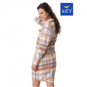 Ночная сорочка длинный рукав LND-448 Жёлтый KEY