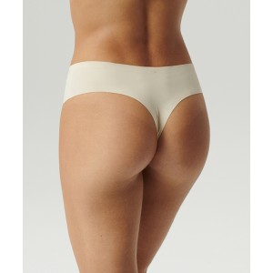 Бесшовные трусы бразилиана  LS-002 Бежевый Atlantic