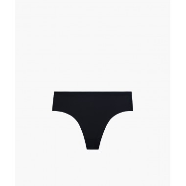 Бесшовные трусы бразилиана  LS-002 Черный Atlantic 