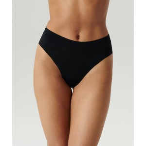 Бесшовные трусы бразилиана  LS-002 Черный Atlantic