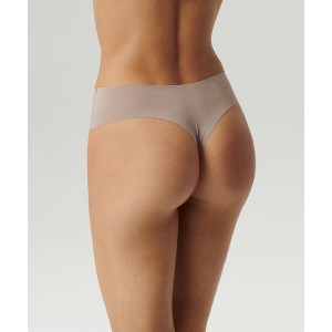 Бесшовные трусы бразилиана  LS-002 Пудровый Atlantic
