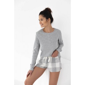 Женская пижама кофта / шорты NLP-MAGGIE Серый Sensis