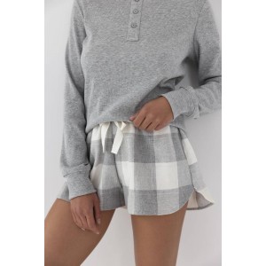 Женская пижама кофта / шорты NLP-MAGGIE Серый Sensis