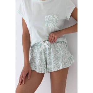 Женская пижама футболка /шорты NLP-MARTHA Зеленый Sensis