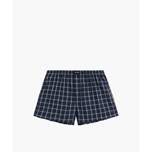 Боксеры мужские ситцевые MBT-001 Темно-синий Atlantic