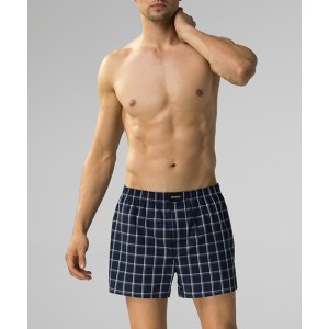 Боксеры мужские ситцевые MBT-001 Темно-синий Atlantic