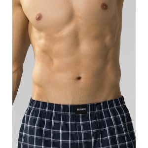 Боксеры мужские ситцевые MBT-001 Темно-синий Atlantic