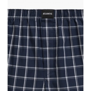 Боксеры мужские ситцевые MBT-001 Темно-синий Atlantic