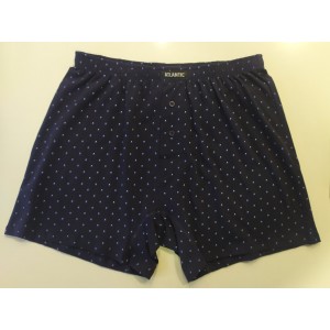 Боксеры мужские MBX-051 Темно-синий с синим принтом Atlantic