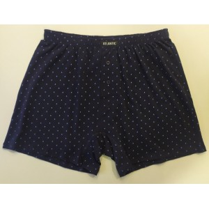 Боксеры мужские MBX-051 Темно-синий с синим принтом Atlantic