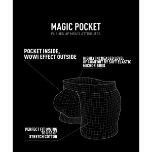 Шорты мужские magic pocket MH-1191 Чёрный1 Atlantic