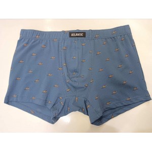 Мужские шорты MH-191 Темно-голубые с принтом Atlantic