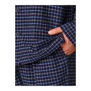 Пижама мужская длинный рукав/брюки MNS-429 Тёмно-синий Key