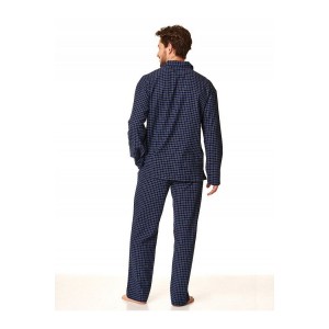 Пижама мужская длинный рукав/брюки MNS-429 Тёмно-синий Key