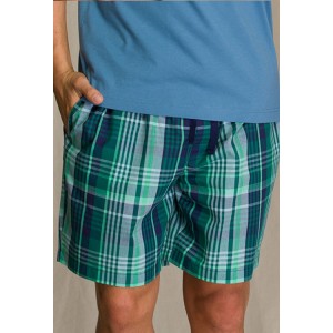 Пижама мужская футболка/шорты MNS-714 Зелёный KEY