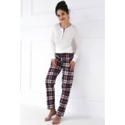 Пижама женская кофта длинный рукав/ штаны NLP-MOLLIE Белый Sensis