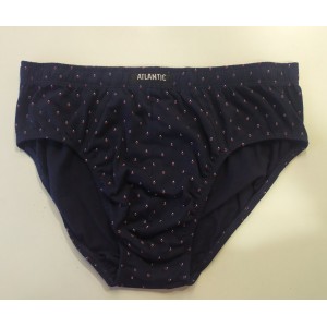 Мужские трусы classic MP-169 Темно-синий с красным принтом Atlantic