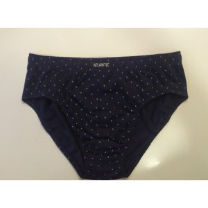 Мужские трусы classic MP-169 Темно-синий с белым принтом Atlantic