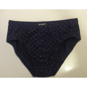 Мужские трусы classic MP-169 Темно-синий с белым принтом Atlantic