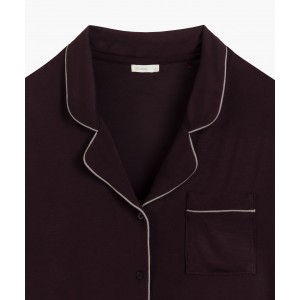 Женская пижама рубашка /шорты NLP-496 Винный Atlantic