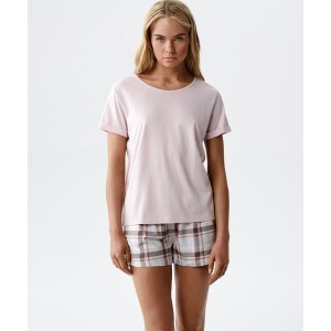Женская пижама футболка /шорты NLP-512 Пудровый Atlantic