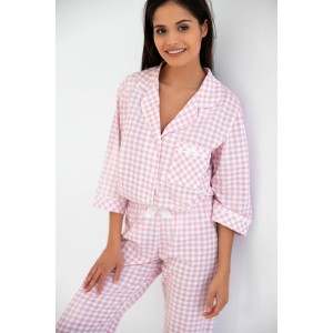 Пижама женская кофта рукав 3/4 штаны NLP-MERCEDES Розовый Sensis