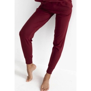 Пижама женская кофта длинный рукав/штаны NLP-MERCY Бордовый Sensis