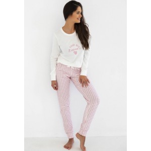 Пижама женская кофта длинный рукав/штаны NLP-NANNY Белый Sensis