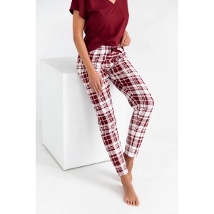 Пижама женская футболка/штаны NLP-TRUDI Бордовый Sensis