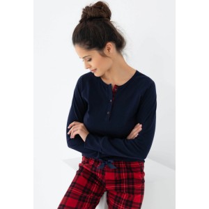 Пижама женская кофта длинный рукав/штаны NLP-YVETTE Разные цвета Sensis