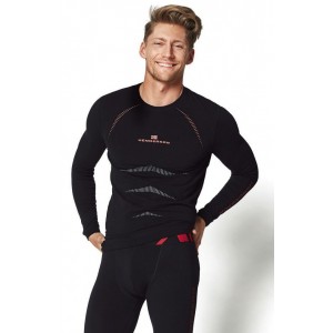 Футболка мужская длинный рукав NMB-22969 Чёрный HENDERSON