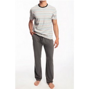 Пижама мужская футболка/штаны NMP-336 Серый Atlantic