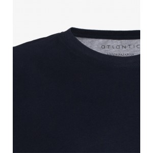 Пижама мужская футболка/шорты NMP-341 Тёмно-синий Atlantic