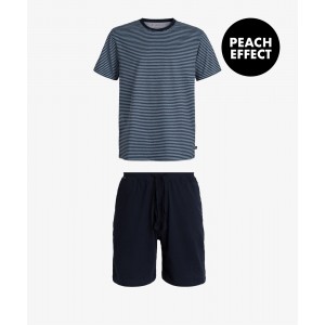 Пижама мужская футболка/шорты NMP-342 Серый Atlantic