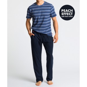 Пижама мужская футболка/штаны NMP-345 Голубой Atlantic