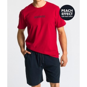 Пижама мужская футболка/шорты NMP-346 Красный Atlantic