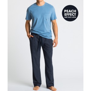 Пижама мужская футболка/штаны NMP-347 Голубой Atlantic